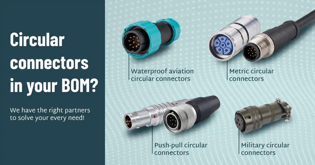 Circular connectors: alternative manufacturers to Binder, Lemo and Amphenol