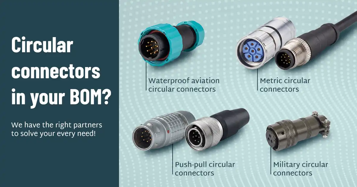Circular connectors: alternative manufacturers to Binder, Lemo and Amphenol